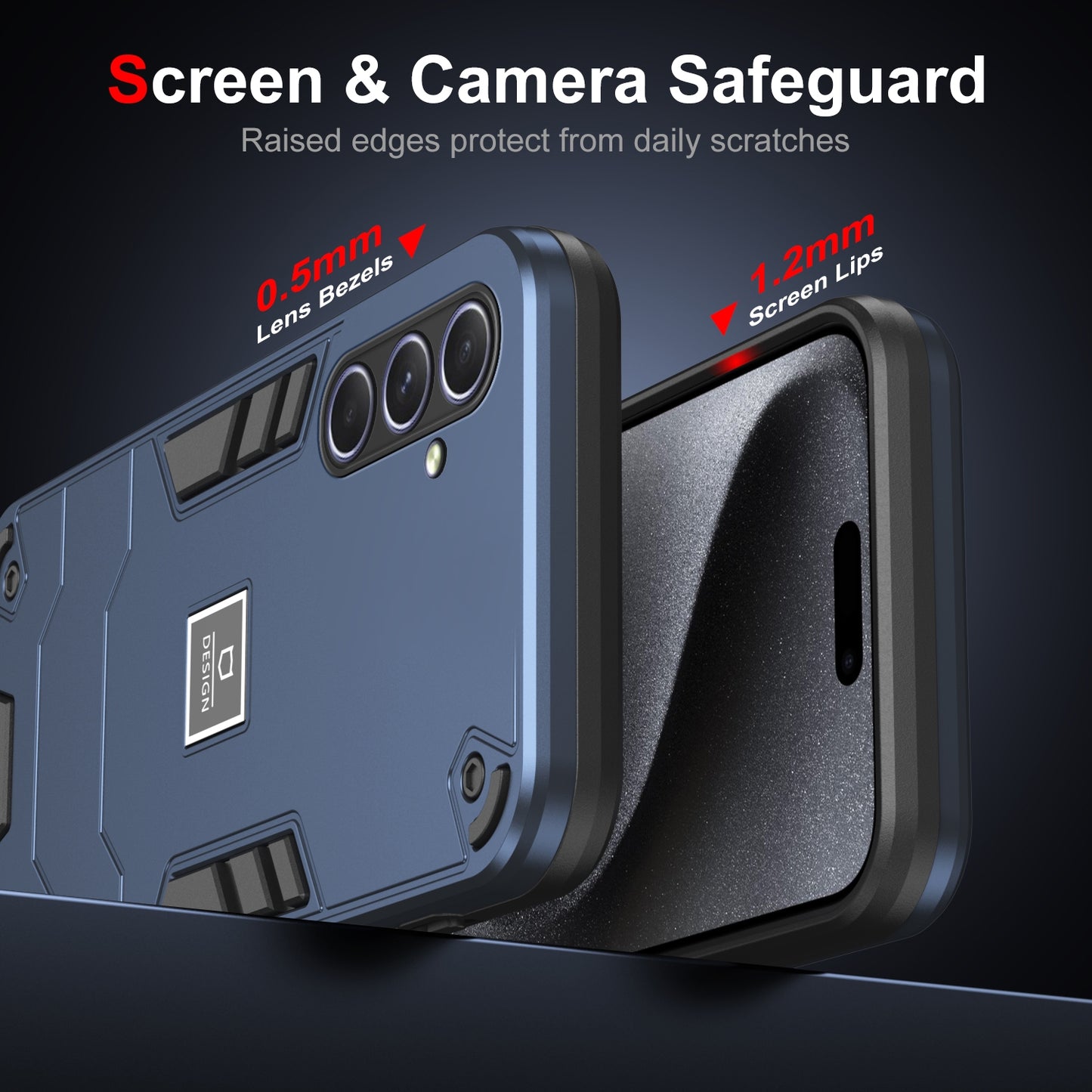 Samsung Galaxy A55 Shockproof Case - Durable TPU+PC Material, Lightweight, Anti-Fall and Anti-Bump Design, Fashionable Phone Protection-buycases.co.uk