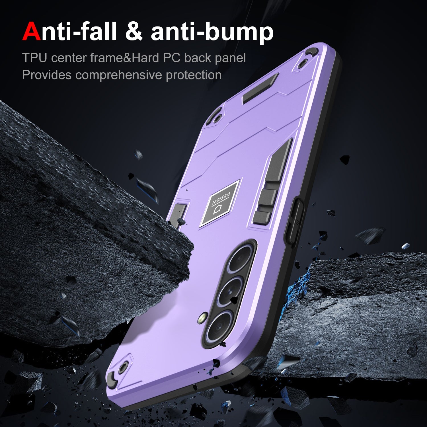 Samsung Galaxy A55 Shockproof Case - Durable TPU+PC Material, Lightweight, Anti-Fall and Anti-Bump Design, Fashionable Phone Protection-buycases.co.uk