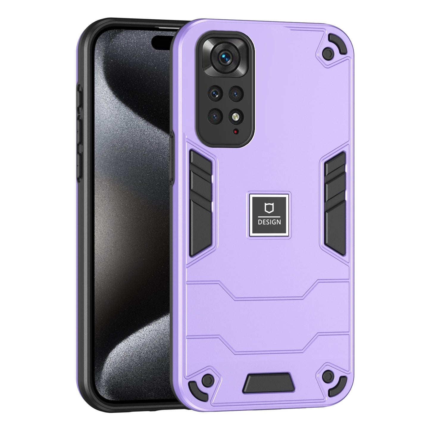 Xiaomi Redmi Note 11 4G Global Shockproof Case - Durable TPU+PC Material, Lightweight, Anti-Fall and Anti-Bump Design, Fashionable Phone Protection-buycases.co.uk