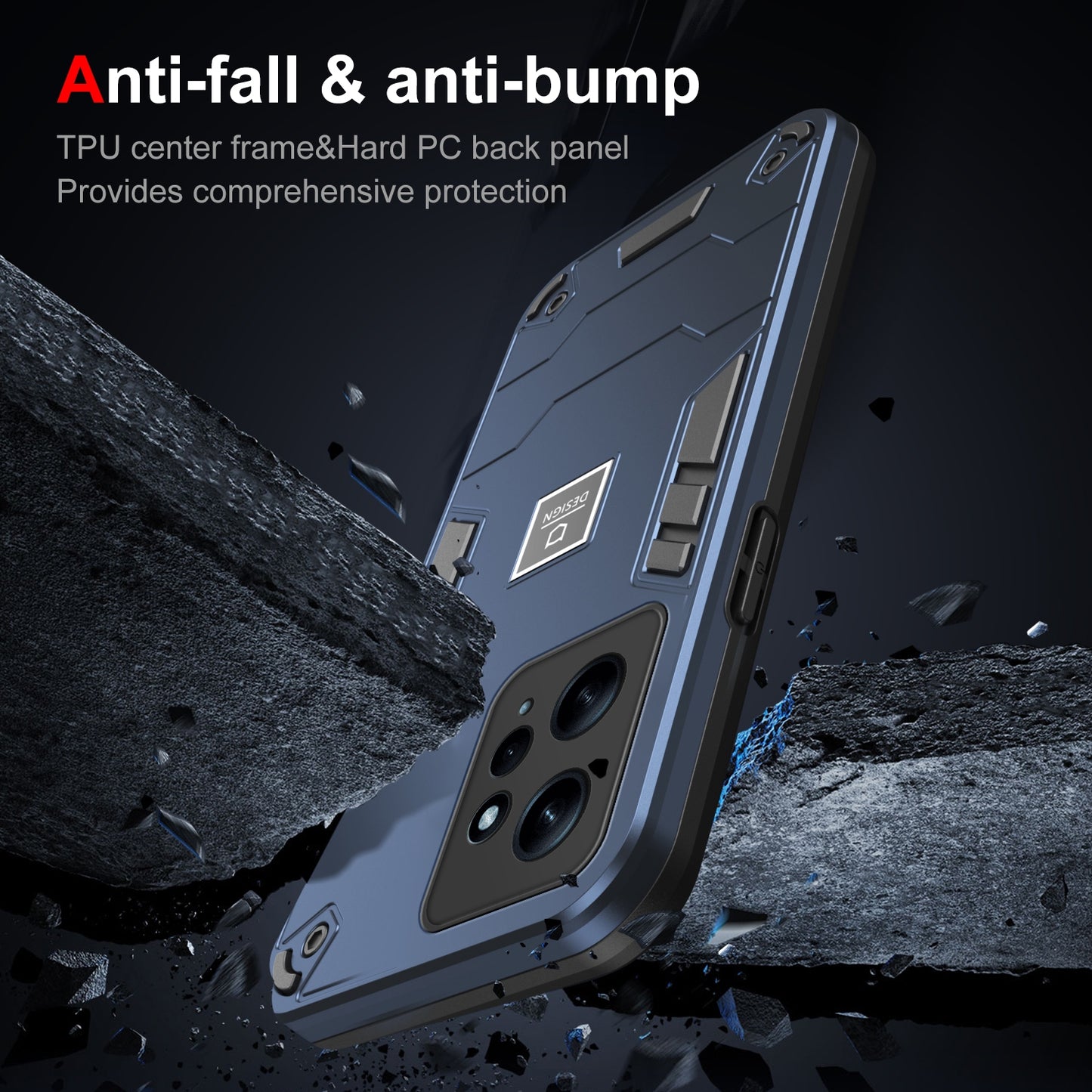 Xiaomi Redmi Note 12 4G Global Shockproof Case - Durable TPU+PC Material, Lightweight, Anti-Fall and Anti-Bump Design, Fashionable Phone Protection-buycases.co.uk