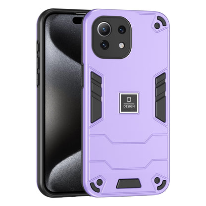 Xiaomi 11 Lite Shockproof Case - Durable TPU+PC Material, Lightweight, Anti-Fall and Anti-Bump Design, Fashionable Phone Protection-buycases.co.uk