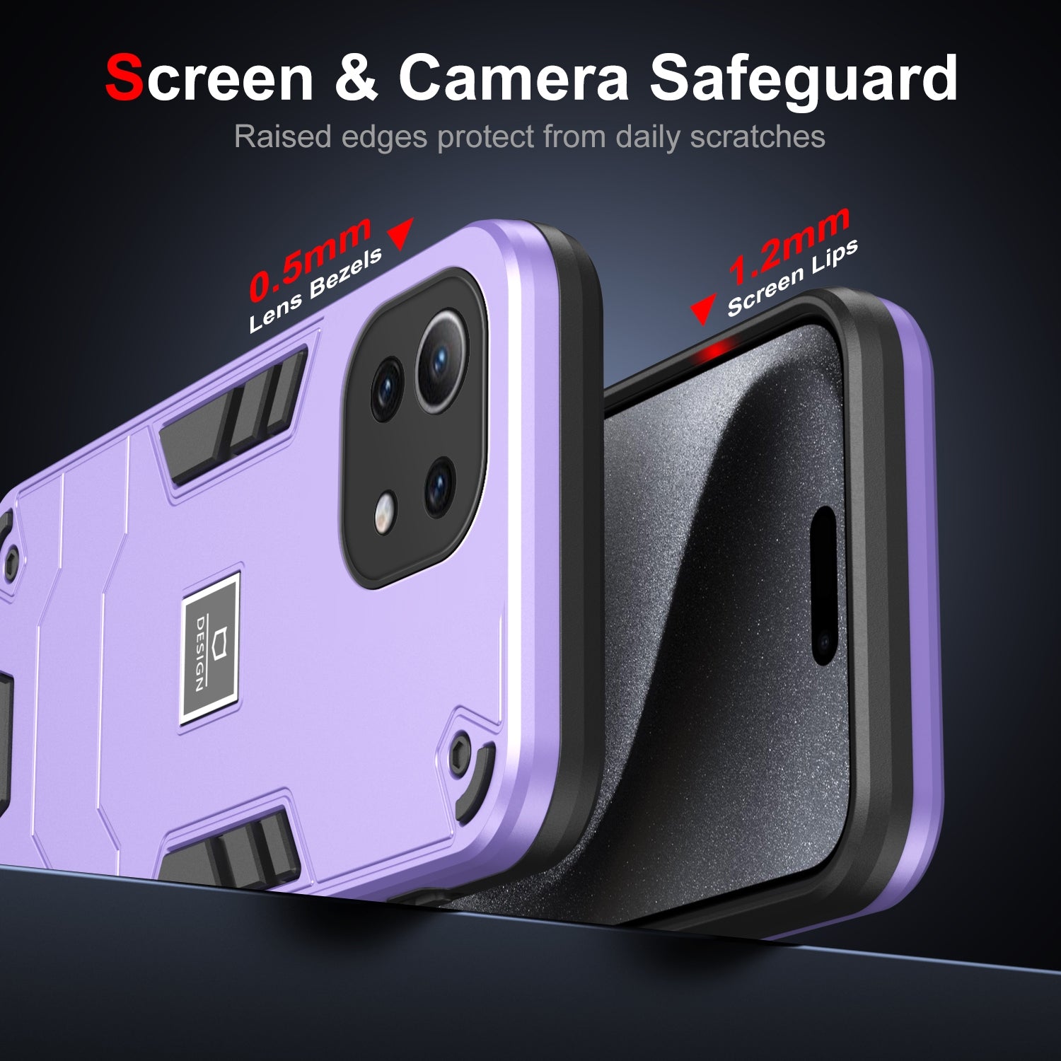 Xiaomi 11 Lite Shockproof Case - Durable TPU+PC Material, Lightweight, Anti-Fall and Anti-Bump Design, Fashionable Phone Protection-buycases.co.uk