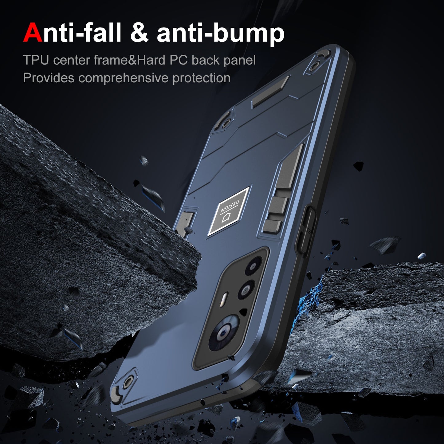 Xiaomi 12T Shockproof Case - Durable TPU+PC Material, Lightweight, Anti-Fall and Anti-Bump Design, Fashionable Phone Protection-buycases.co.uk