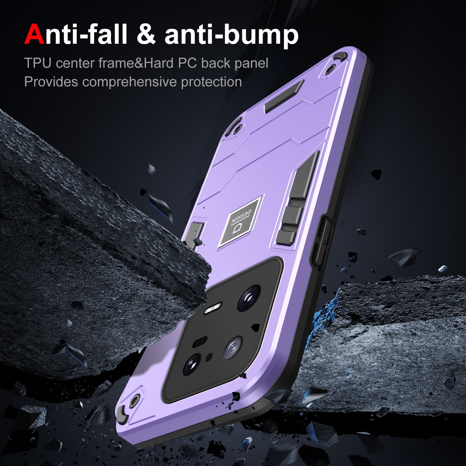 Xiaomi 13 Pro Shockproof Case - Durable TPU+PC Material, Lightweight, Anti-Fall and Anti-Bump Design, Fashionable Phone Protection-buycases.co.uk