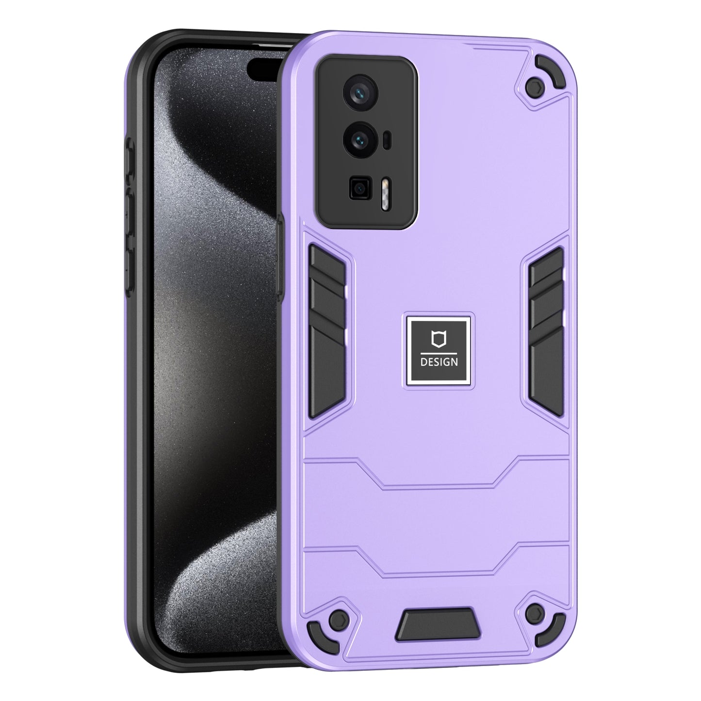 Xiaomi Poco F5 Pro 5G Shockproof Case - Durable TPU+PC Material, Lightweight, Anti-Fall and Anti-Bump Design, Fashionable Phone Protection-buycases.co.uk