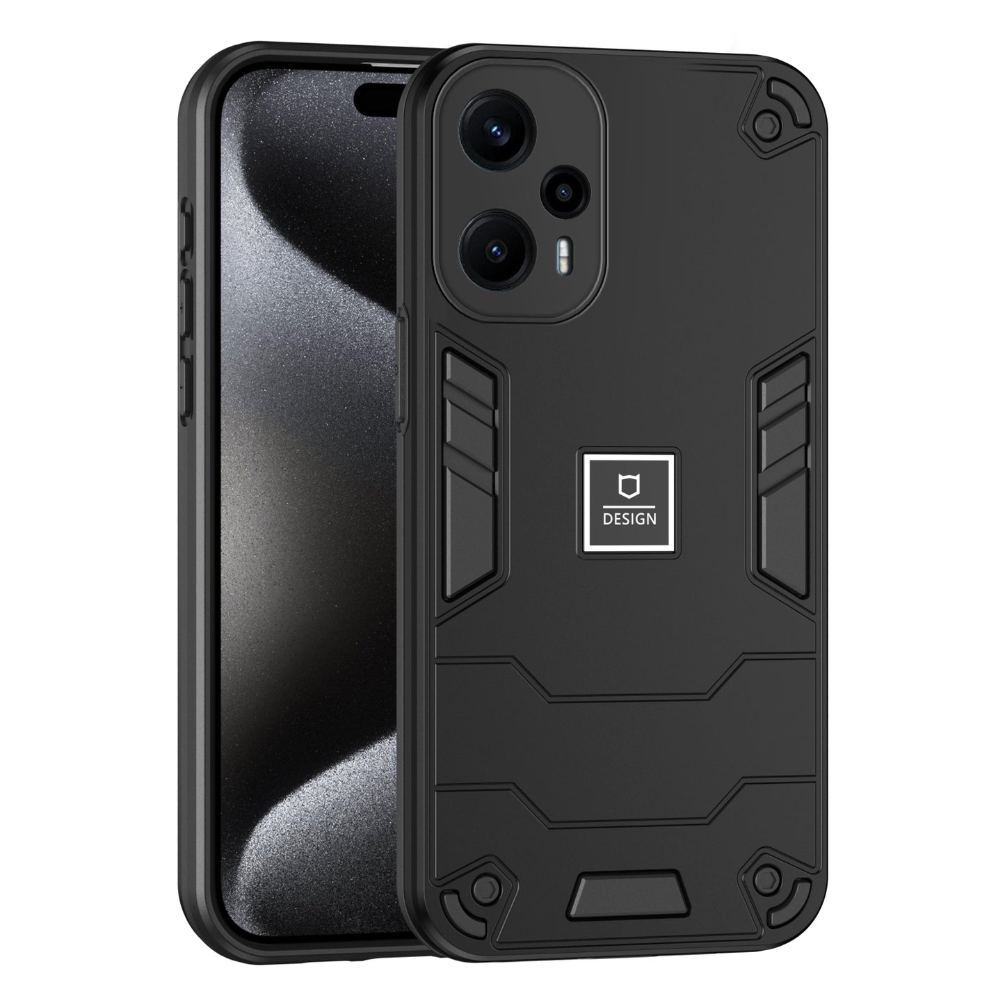 Xiaomi Poco F5 5G Shockproof Case - Durable TPU+PC Material, Lightweight, Anti-Fall and Anti-Bump Design, Fashionable Phone Protection-buycases.co.uk