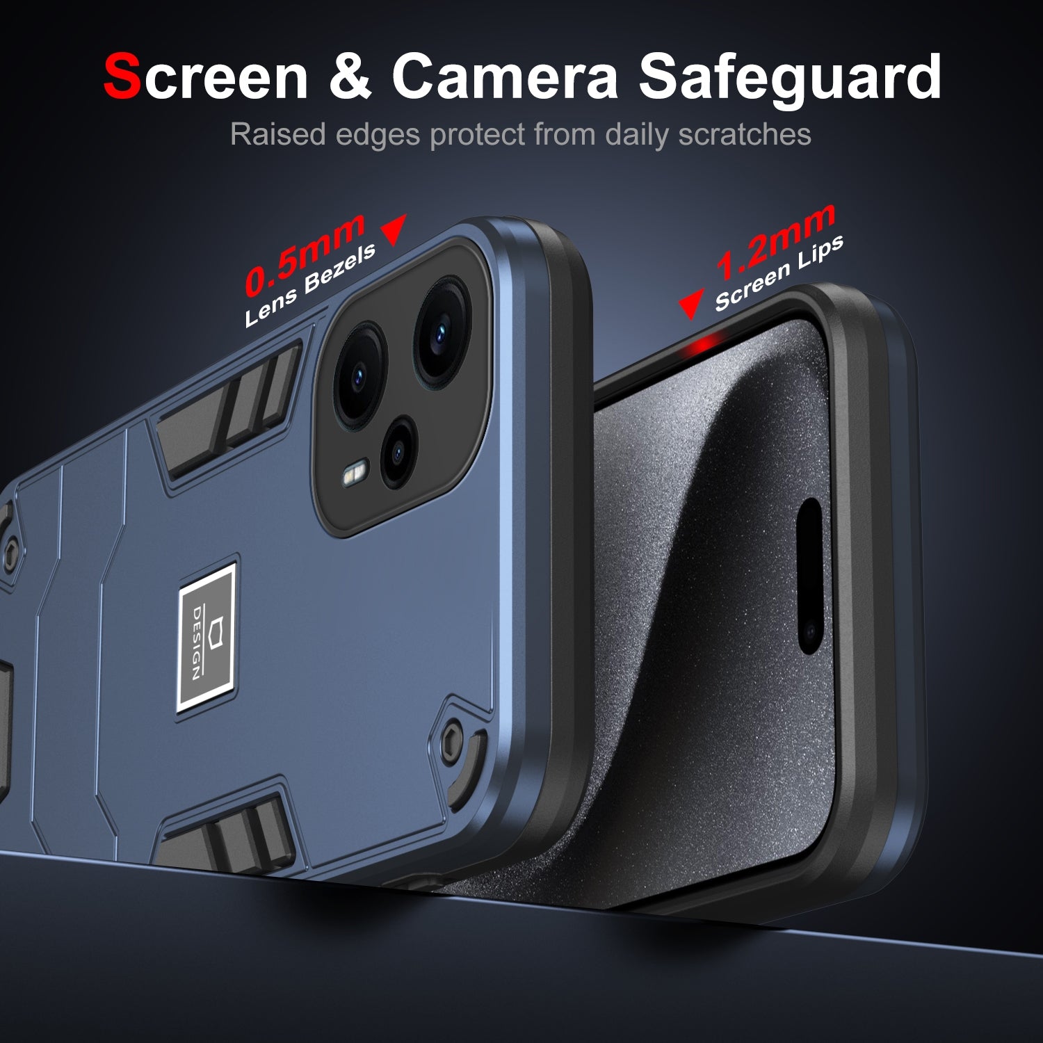 Xiaomi Poco F5 5G Shockproof Case - Durable TPU+PC Material, Lightweight, Anti-Fall and Anti-Bump Design, Fashionable Phone Protection-buycases.co.uk