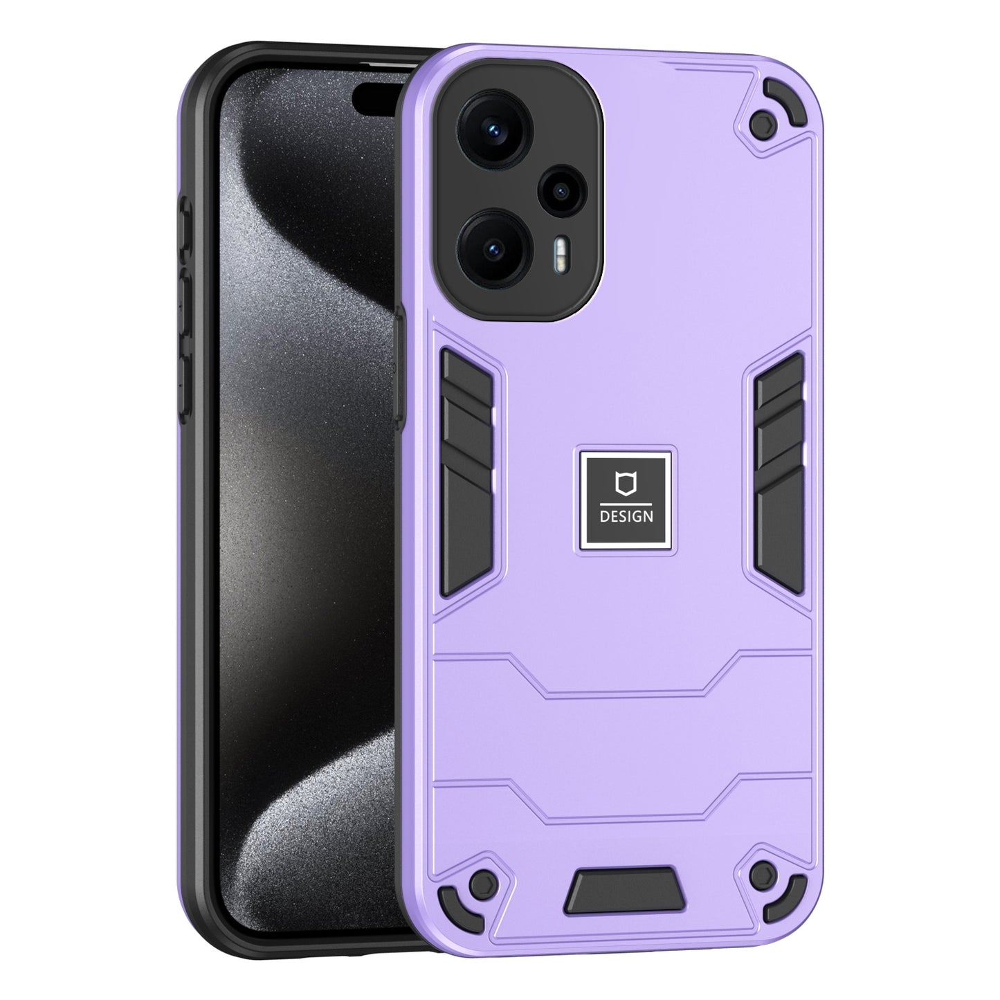 Xiaomi Poco F5 5G Shockproof Case - Durable TPU+PC Material, Lightweight, Anti-Fall and Anti-Bump Design, Fashionable Phone Protection-buycases.co.uk