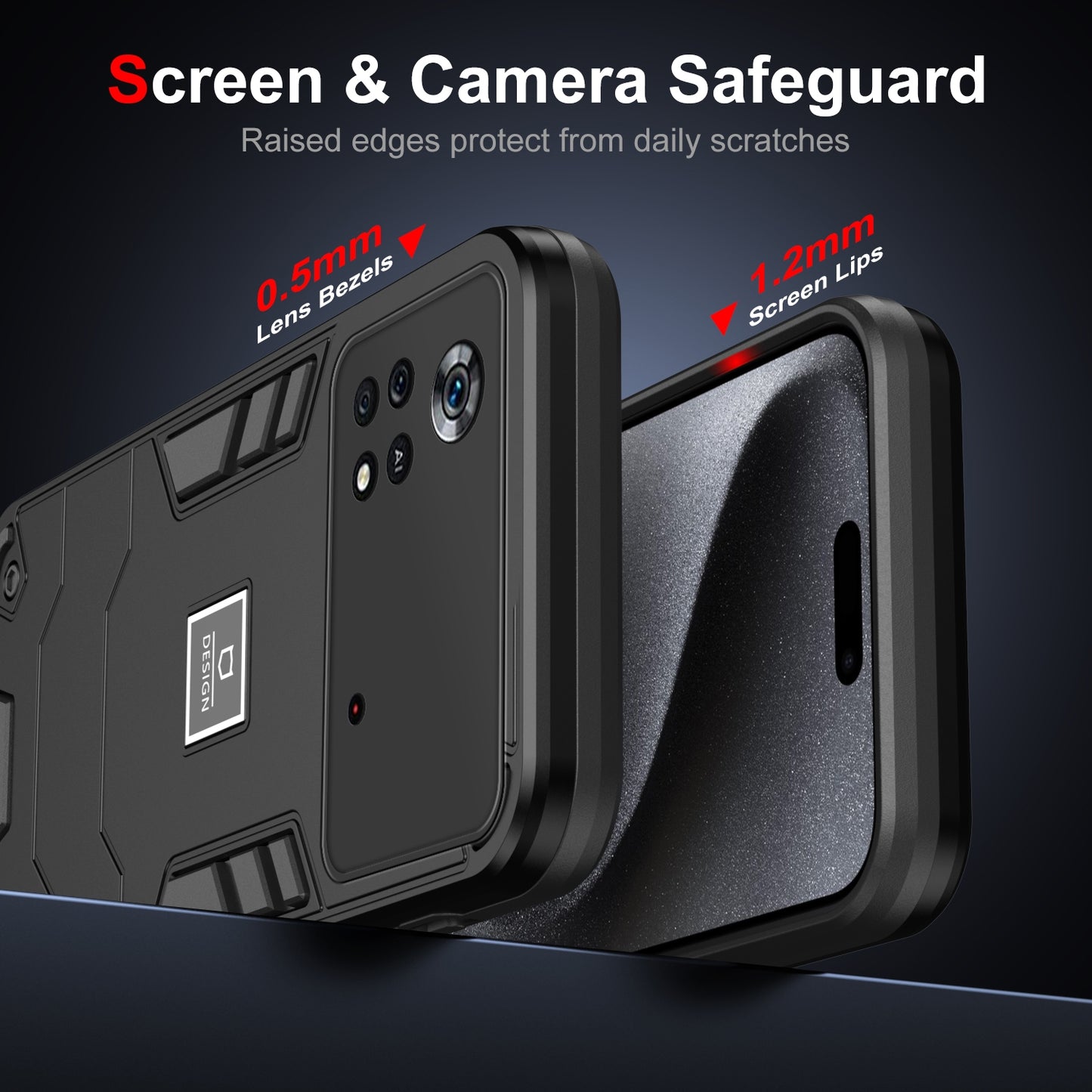Xiaomi Poco X4 Pro 5G Shockproof Case - Durable TPU+PC Material, Lightweight, Anti-Fall and Anti-Bump Design, Fashionable Phone Protection-buycases.co.uk