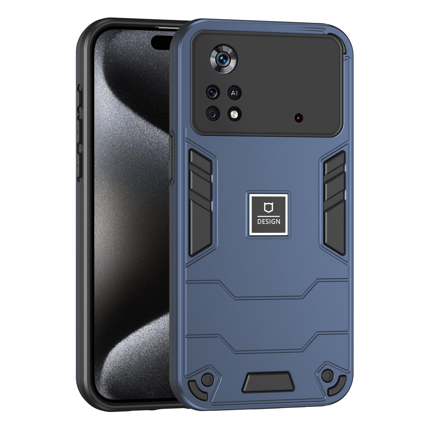 Xiaomi Poco X4 Pro 5G Shockproof Case - Durable TPU+PC Material, Lightweight, Anti-Fall and Anti-Bump Design, Fashionable Phone Protection-buycases.co.uk