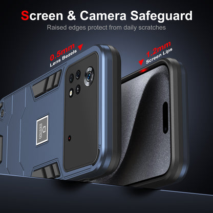 Xiaomi Poco X4 Pro 5G Shockproof Case - Durable TPU+PC Material, Lightweight, Anti-Fall and Anti-Bump Design, Fashionable Phone Protection-buycases.co.uk