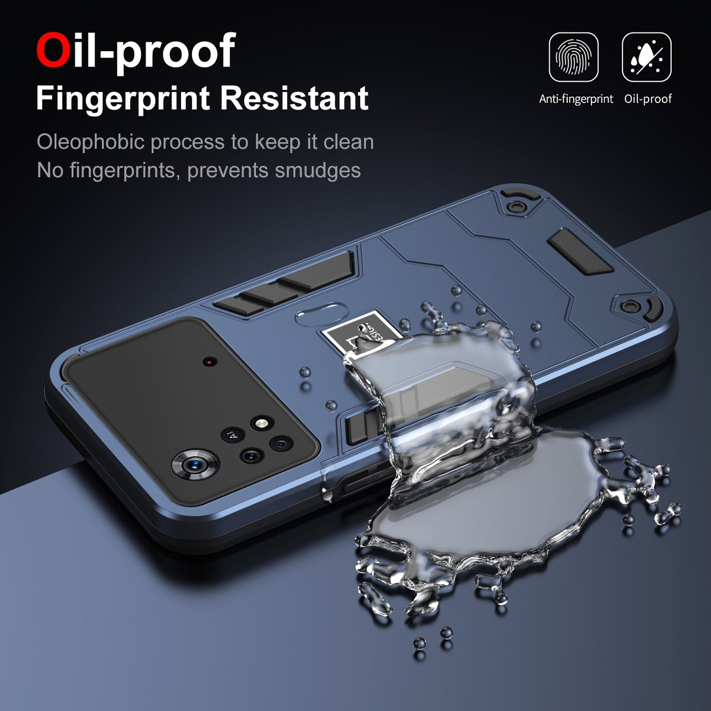 Xiaomi Poco X4 Pro 5G Shockproof Case - Durable TPU+PC Material, Lightweight, Anti-Fall and Anti-Bump Design, Fashionable Phone Protection-buycases.co.uk