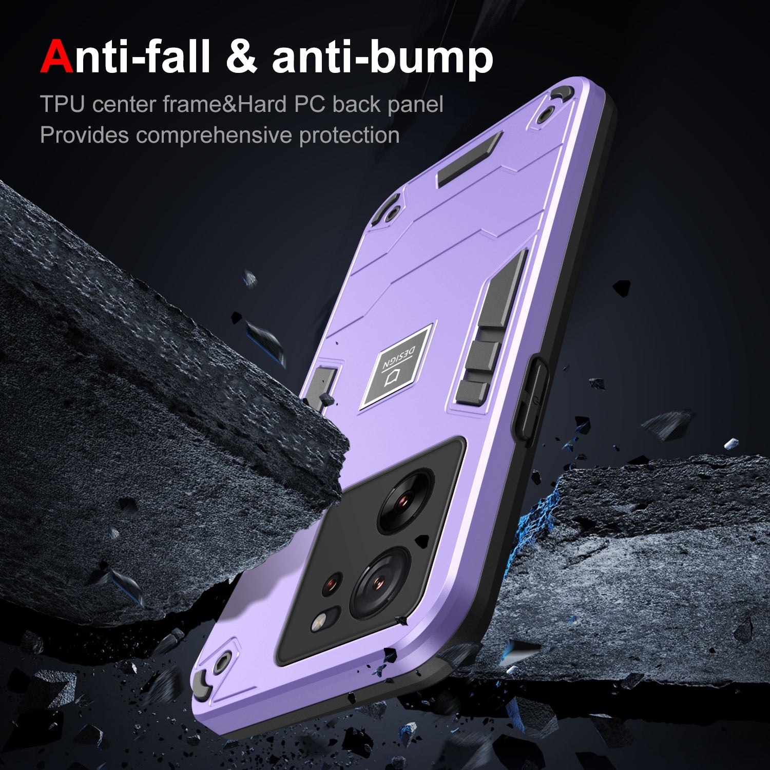 Xiaomi 13T Shockproof Case - Durable TPU+PC Material, Lightweight, Anti-Fall and Anti-Bump Design, Fashionable Phone Protection-buycases.co.uk