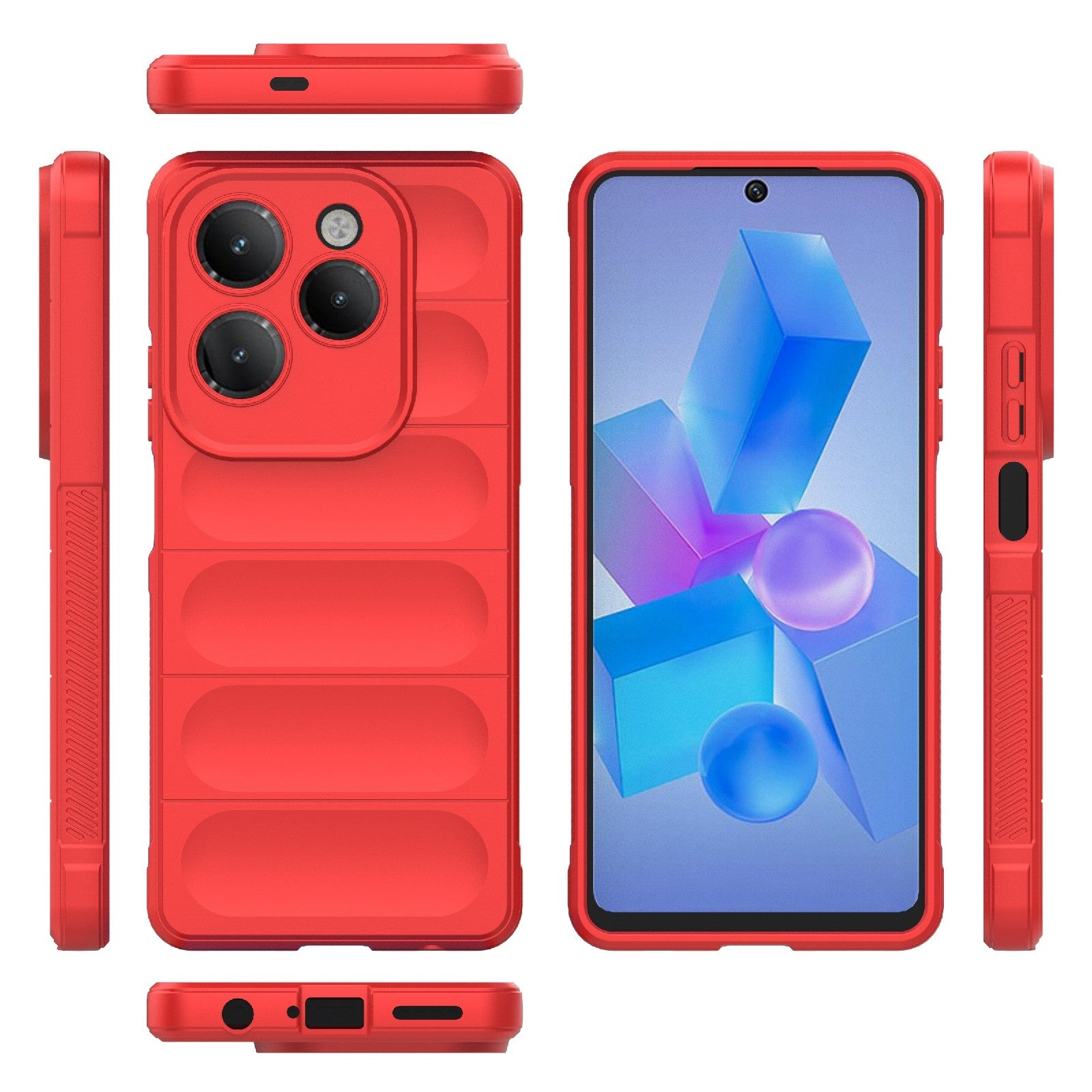 Infinix Hot Hot 40 Magic Shield Phone Case – Durable TPU + Flannel, Stylish Protection, Brightly Coloured, Wear-Resistant-buycases.co.uk