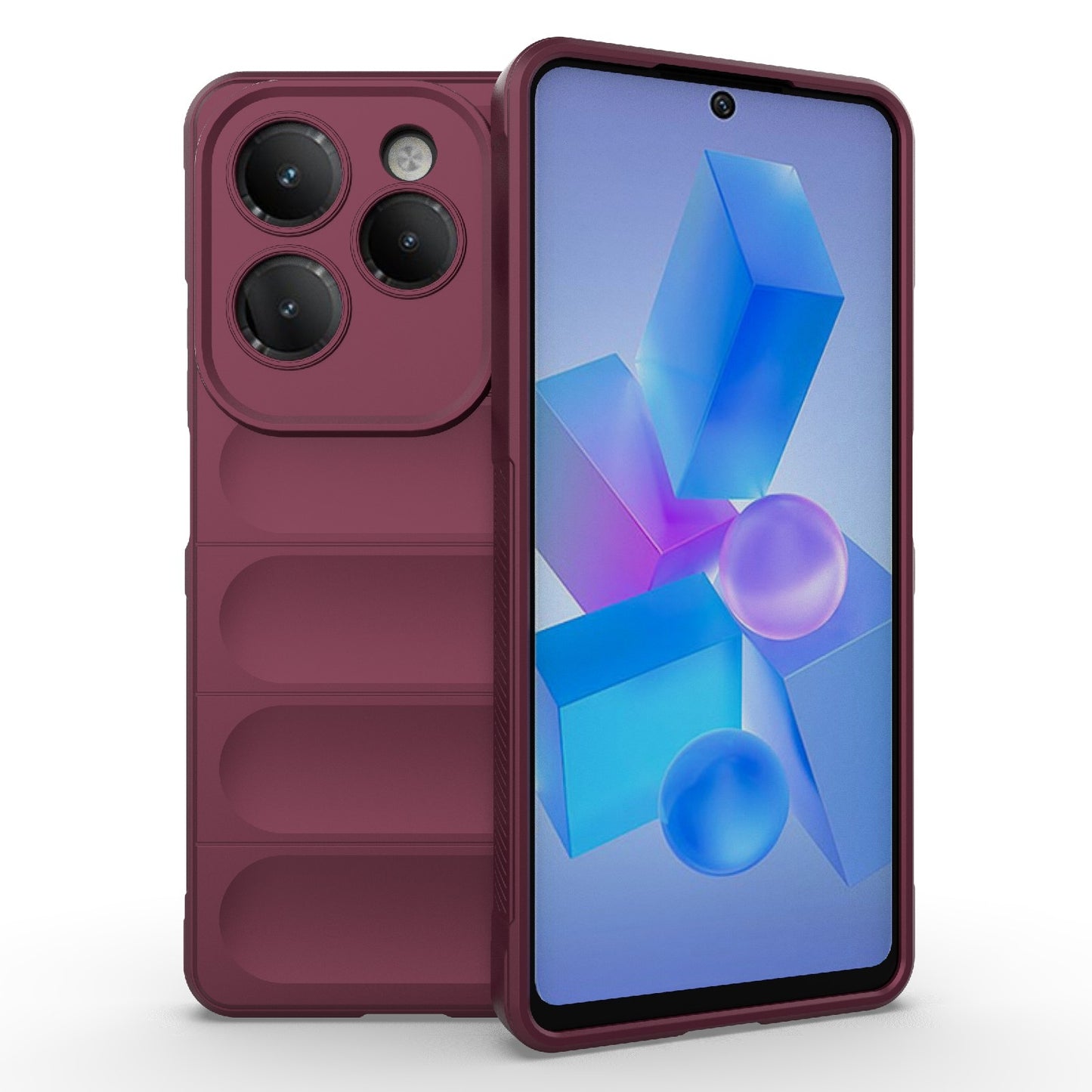 Infinix Hot 40 Pro Magic Shield Phone Case – Durable TPU + Flannel, Stylish Protection, Brightly Coloured, Wear-Resistant-buycases.co.uk