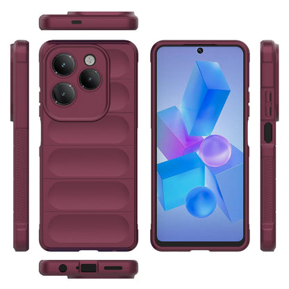 Infinix Hot 40 Pro Magic Shield Phone Case – Durable TPU + Flannel, Stylish Protection, Brightly Coloured, Wear-Resistant-buycases.co.uk