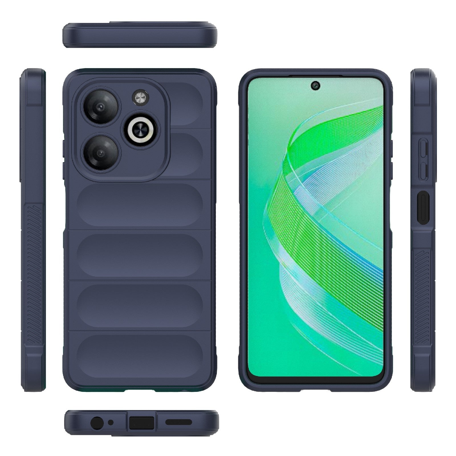 Infinix Smart 8 Magic Shield Phone Case – Durable TPU + Flannel, Stylish Protection, Brightly Coloured, Wear-Resistant-buycases.co.uk