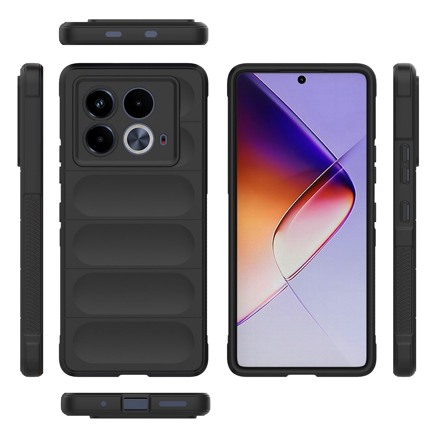 Infinix Note 40 5G India Magic Shield Phone Case – Durable TPU + Flannel, Stylish Protection, Brightly Coloured, Wear-Resistant-buycases.co.uk