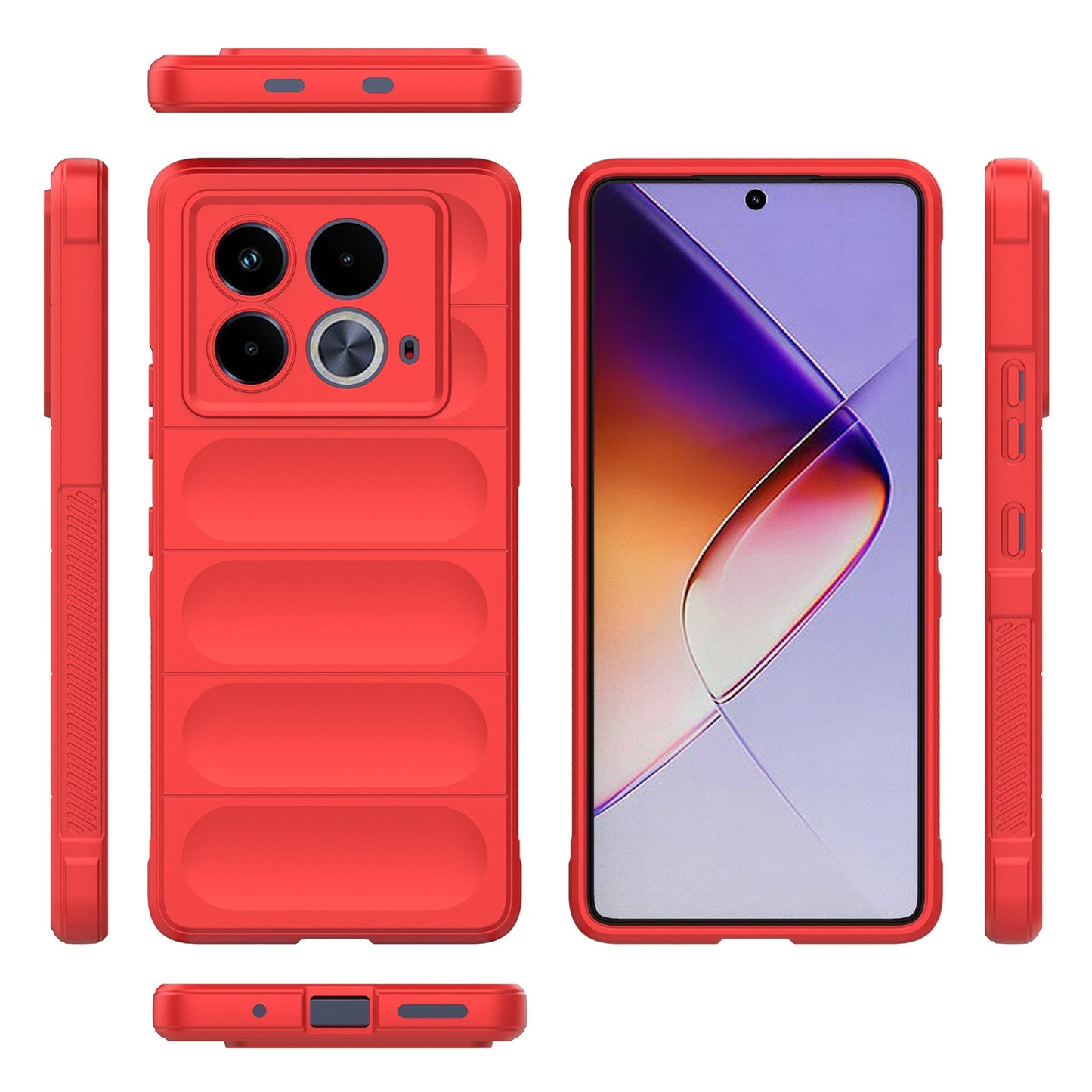 Infinix Note 40 5G India Magic Shield Phone Case – Durable TPU + Flannel, Stylish Protection, Brightly Coloured, Wear-Resistant-buycases.co.uk