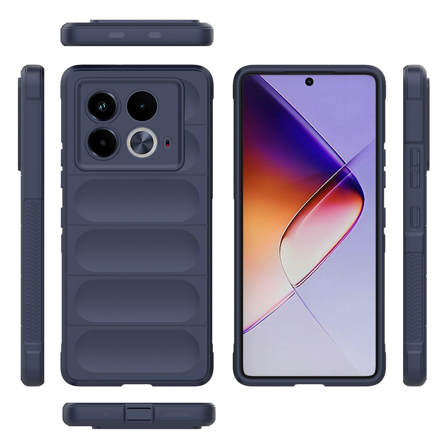 Infinix Note 40 5G India Magic Shield Phone Case – Durable TPU + Flannel, Stylish Protection, Brightly Coloured, Wear-Resistant-buycases.co.uk