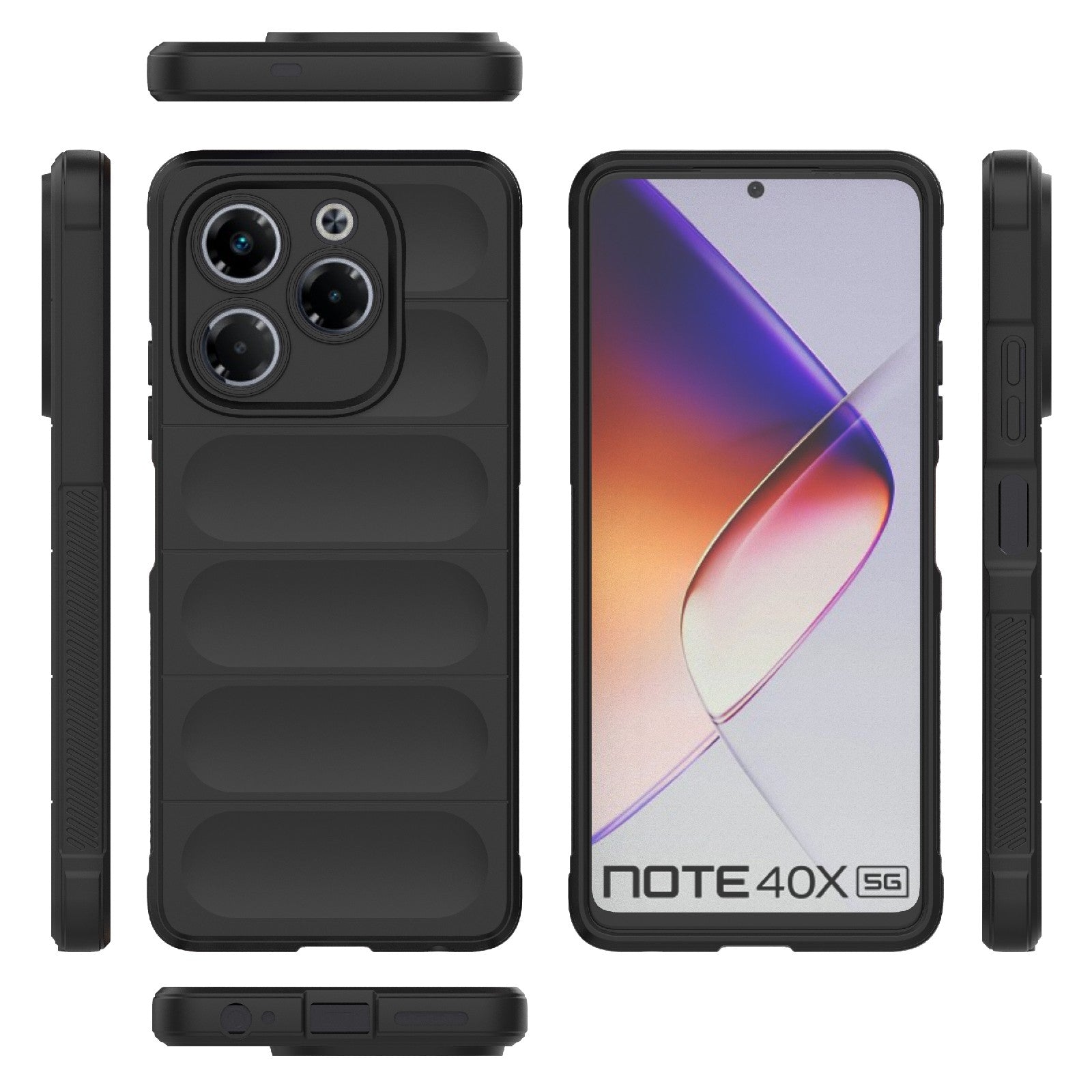 Infinix Note 40X 5G Global Magic Shield Phone Case – Durable TPU + Flannel, Stylish Protection, Brightly Coloured, Wear-Resistant-buycases.co.uk