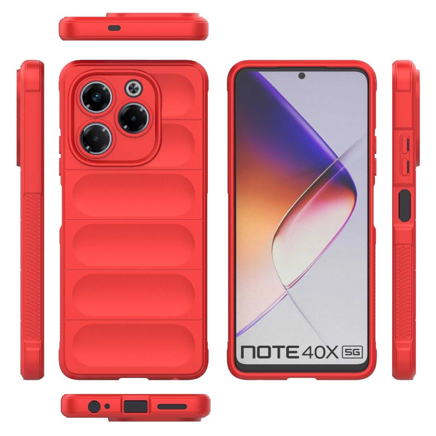 Infinix Note 40X 5G Global Magic Shield Phone Case – Durable TPU + Flannel, Stylish Protection, Brightly Coloured, Wear-Resistant-buycases.co.uk