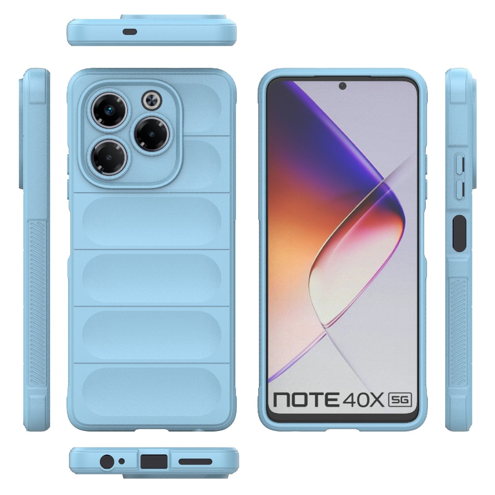 Infinix Note 40X 5G Global Magic Shield Phone Case – Durable TPU + Flannel, Stylish Protection, Brightly Coloured, Wear-Resistant-buycases.co.uk