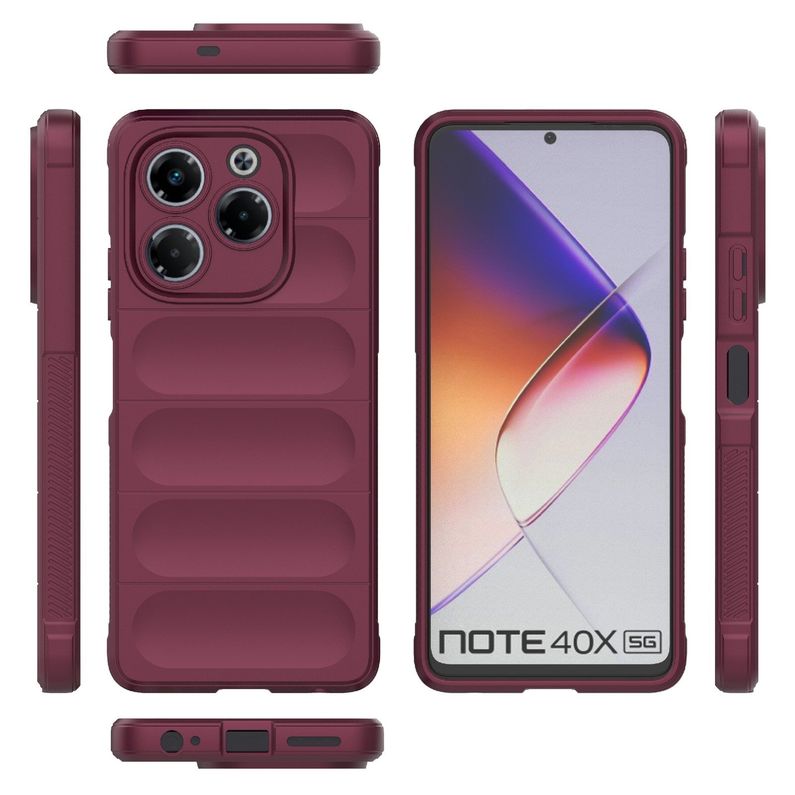 Infinix Note 40X 5G Global Magic Shield Phone Case – Durable TPU + Flannel, Stylish Protection, Brightly Coloured, Wear-Resistant-buycases.co.uk