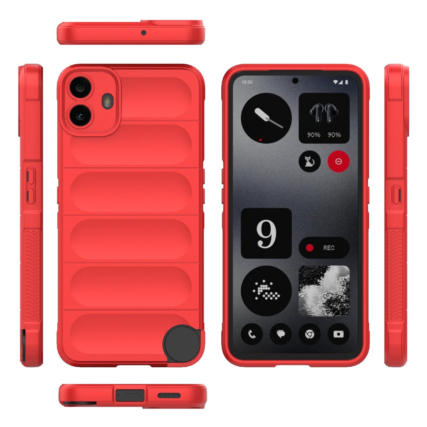 Nothing CMF Phone 1 Magic Shield Phone Case – Durable TPU + Flannel, Stylish Protection, Brightly Coloured, Wear-Resistant-buycases.co.uk