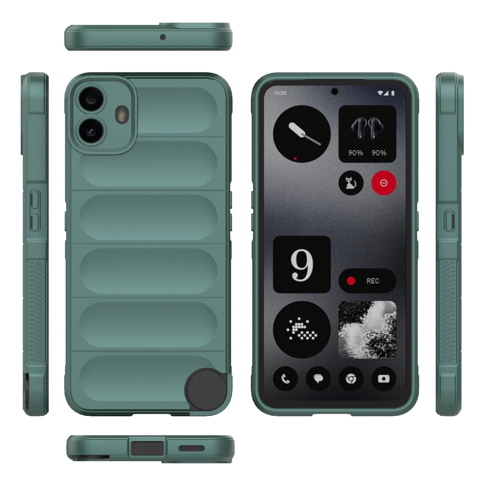 Nothing CMF Phone 1 Magic Shield Phone Case – Durable TPU + Flannel, Stylish Protection, Brightly Coloured, Wear-Resistant-buycases.co.uk