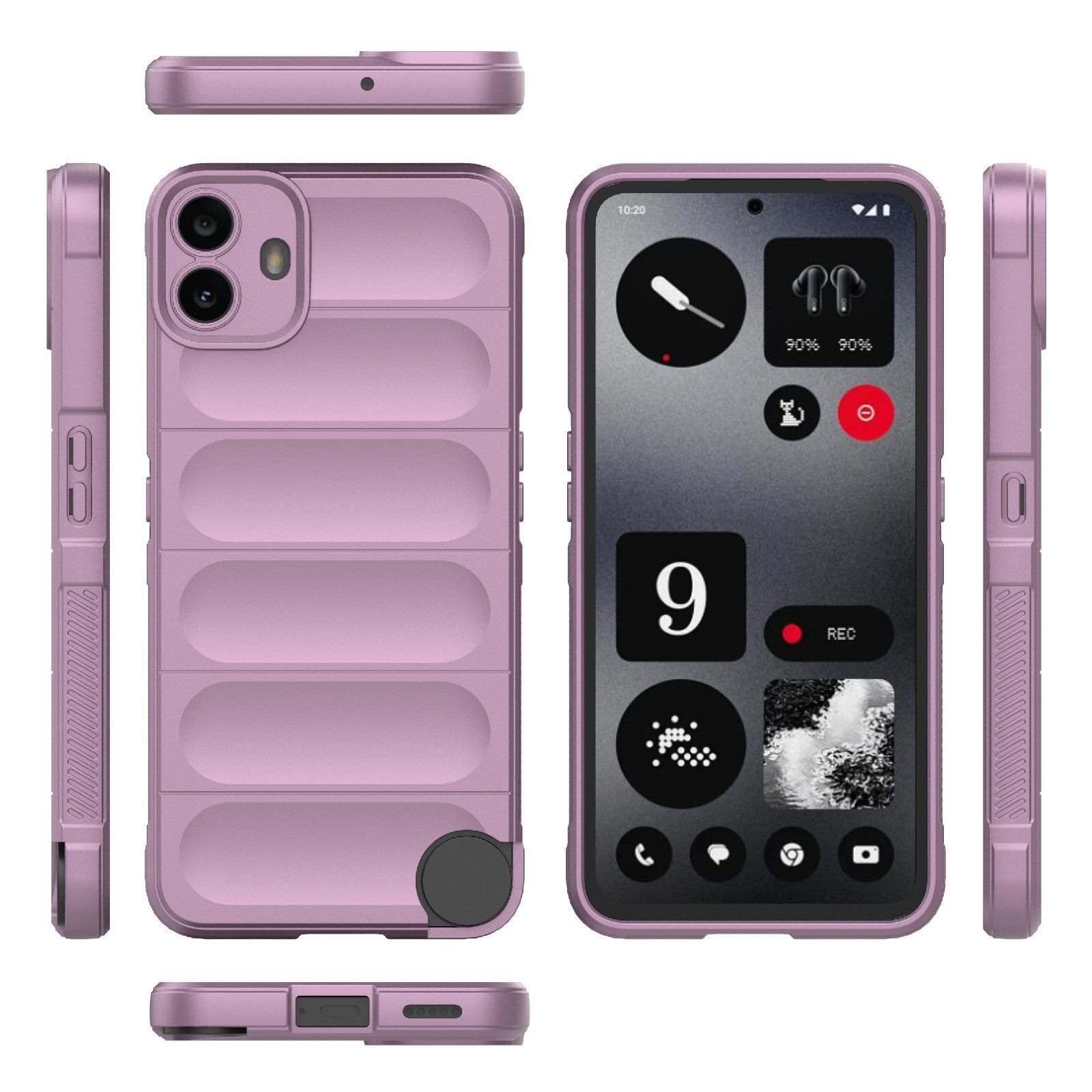 Nothing CMF Phone 1 Magic Shield Phone Case – Durable TPU + Flannel, Stylish Protection, Brightly Coloured, Wear-Resistant-buycases.co.uk