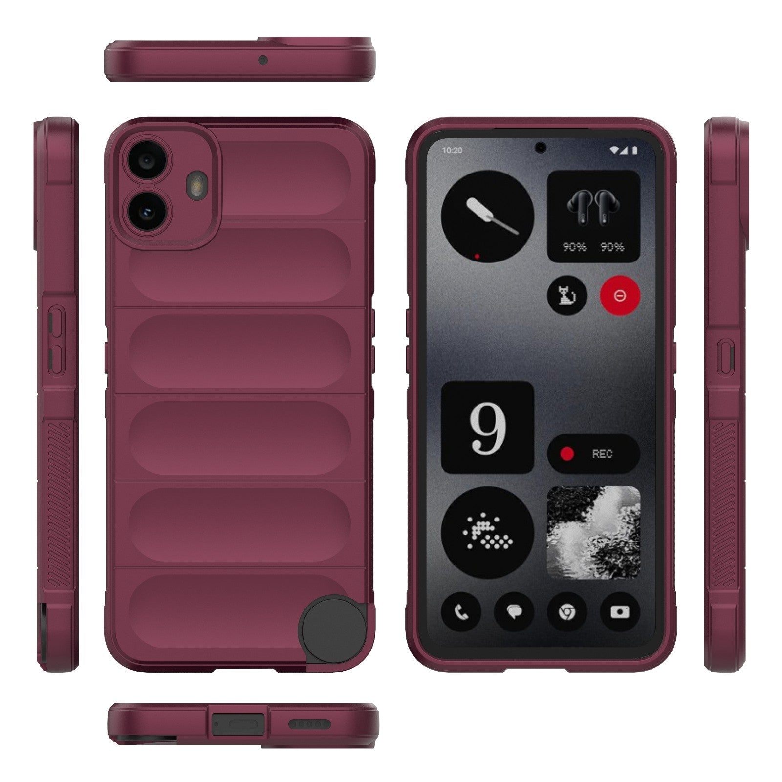 Nothing CMF Phone 1 Magic Shield Phone Case – Durable TPU + Flannel, Stylish Protection, Brightly Coloured, Wear-Resistant-buycases.co.uk