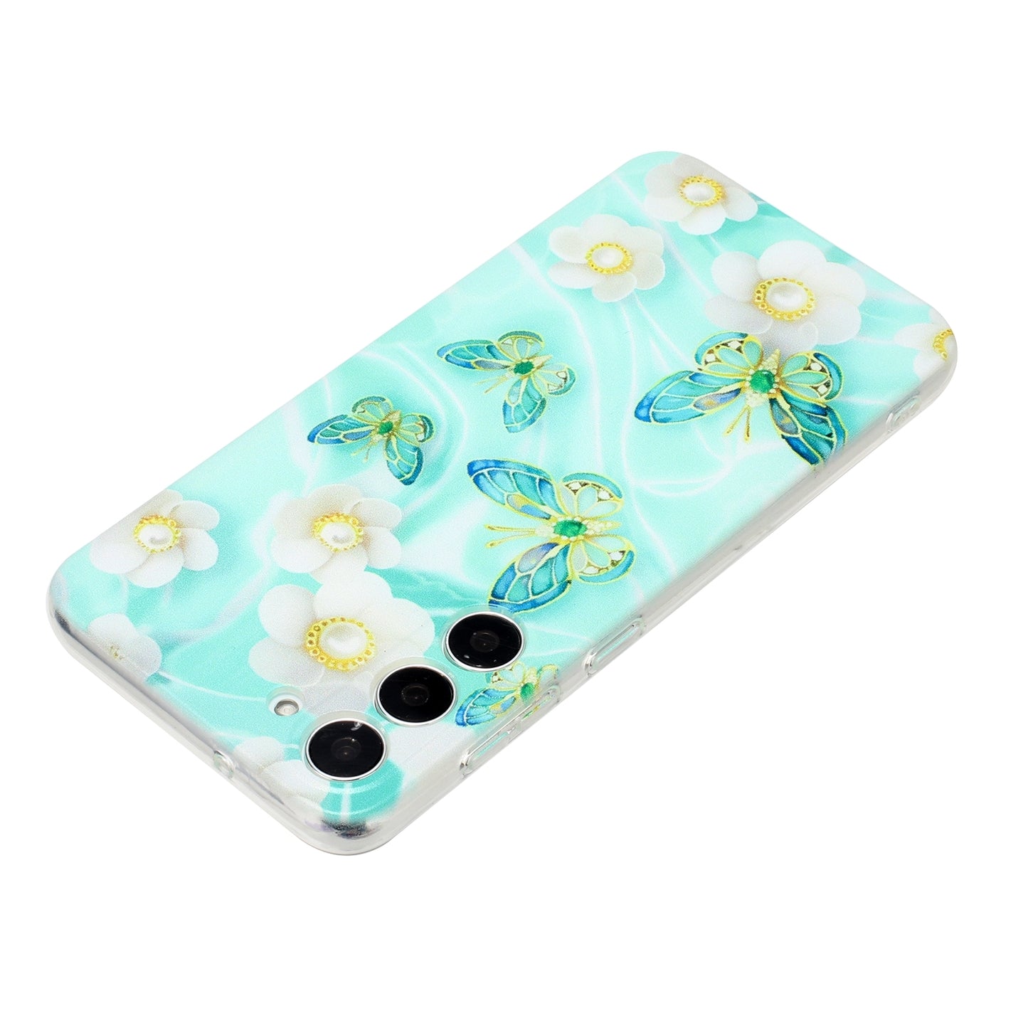 Samsung Galaxy S23 5G Phone Case with Colorful Artistic TPU Material - Floral, Cat, and Eye Patterns-buycases.co.uk