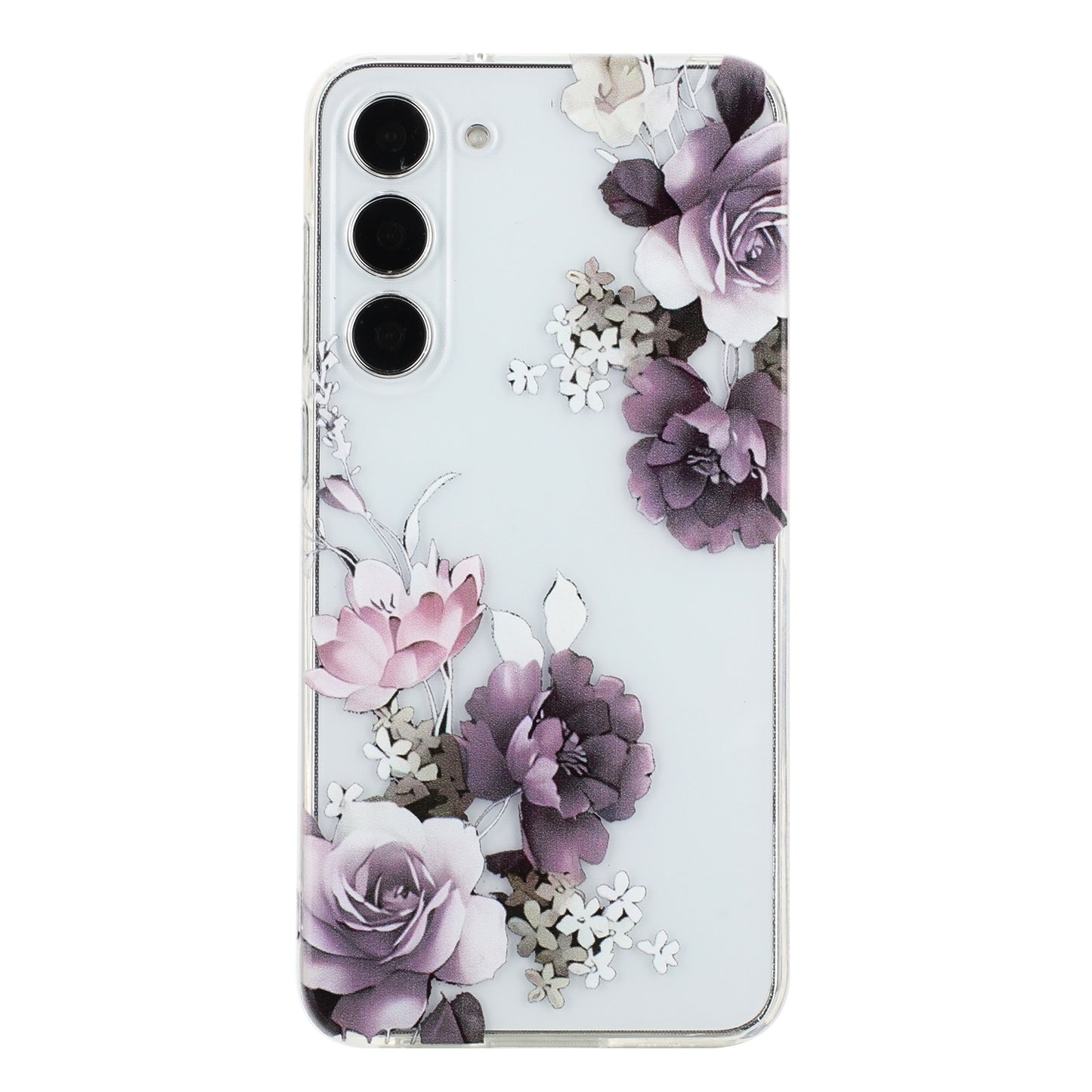 Samsung Galaxy S23 5G Phone Case with Colorful Artistic TPU Material - Floral, Cat, and Eye Patterns-buycases.co.uk