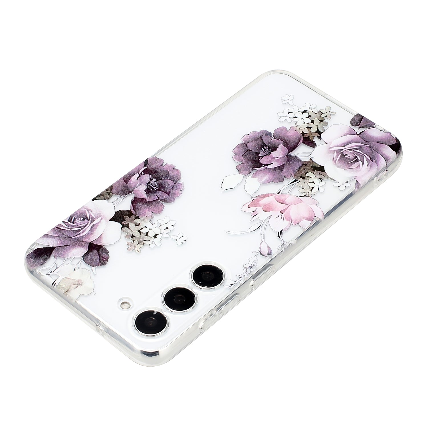 Samsung Galaxy S23 5G Phone Case with Colorful Artistic TPU Material - Floral, Cat, and Eye Patterns-buycases.co.uk