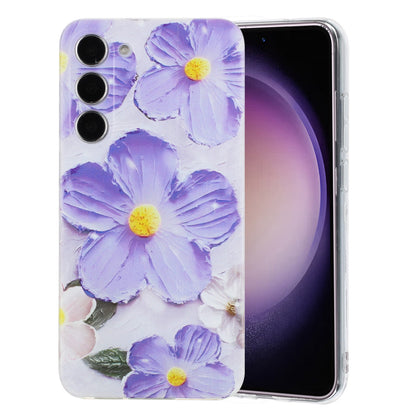 Samsung Galaxy S23 5G Phone Case with Colorful Artistic TPU Material - Floral, Cat, and Eye Patterns-buycases.co.uk