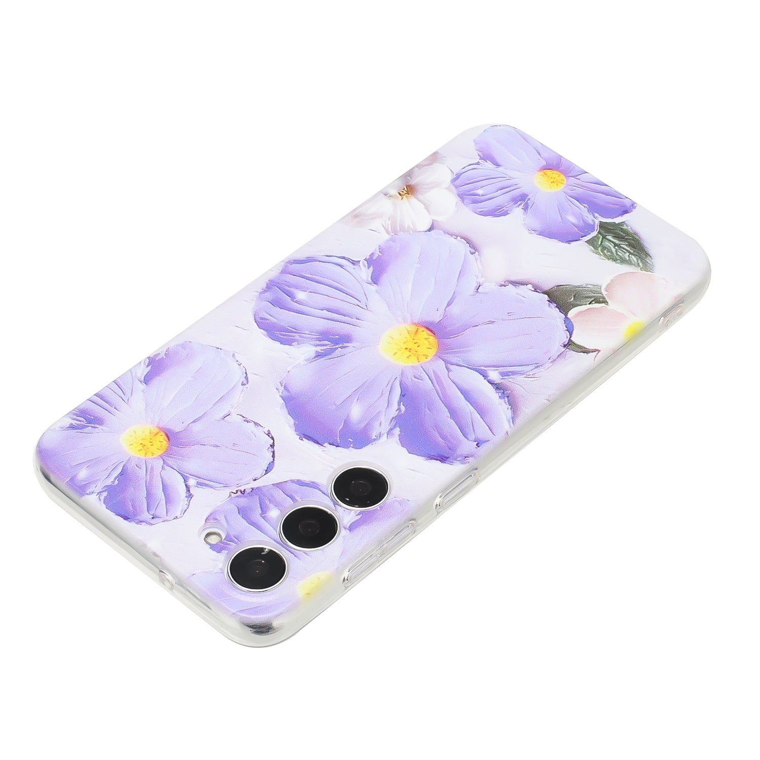 Samsung Galaxy S23 5G Phone Case with Colorful Artistic TPU Material - Floral, Cat, and Eye Patterns-buycases.co.uk