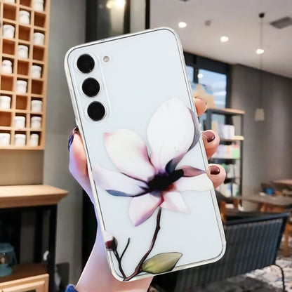 Samsung Galaxy S23 5G Phone Case with Colorful Artistic TPU Material - Floral, Cat, and Eye Patterns-buycases.co.uk