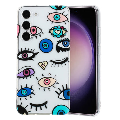 Samsung Galaxy S23 5G Phone Case with Colorful Artistic TPU Material - Floral, Cat, and Eye Patterns-buycases.co.uk