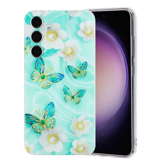 Samsung Galaxy S23 FE 5G Phone Case with Colorful Artistic TPU Material - Floral, Cat, and Eye Patterns-buycases.co.uk