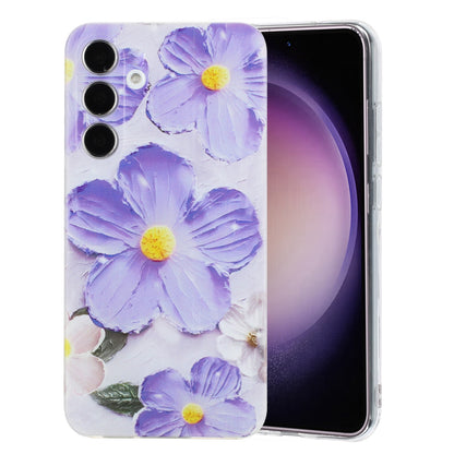 Samsung Galaxy S23 FE 5G Phone Case with Colorful Artistic TPU Material - Floral, Cat, and Eye Patterns-buycases.co.uk