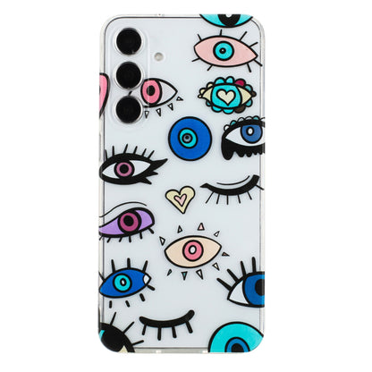 Samsung Galaxy S24+ 5G Phone Case with Colorful Artistic TPU Material - Floral, Cat, and Eye Patterns-buycases.co.uk