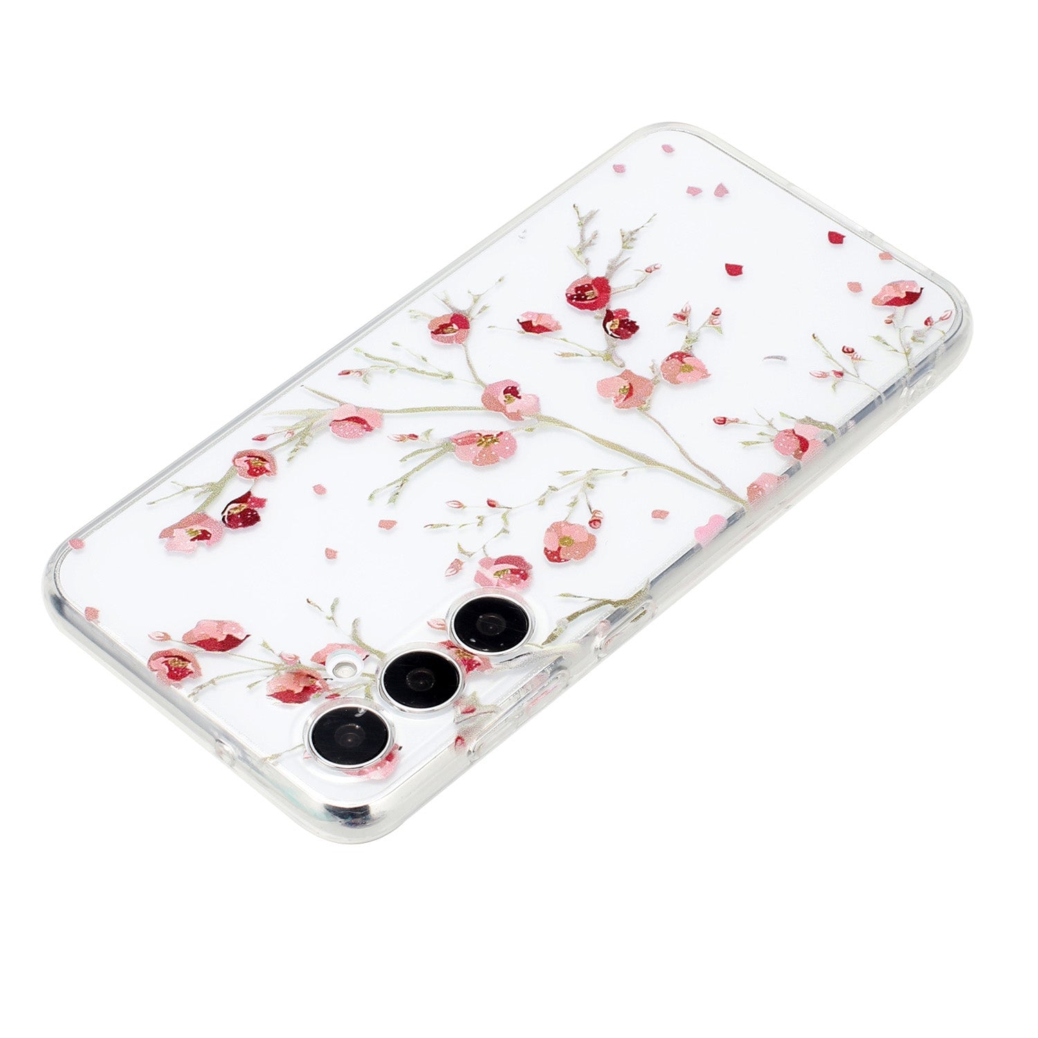 Samsung Galaxy S24+ 5G Phone Case with Colorful Artistic TPU Material - Floral, Cat, and Eye Patterns-buycases.co.uk