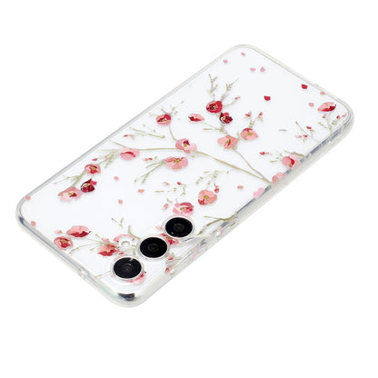 Samsung Galaxy S24+ 5G Phone Case with Colorful Artistic TPU Material - Floral, Cat, and Eye Patterns-buycases.co.uk