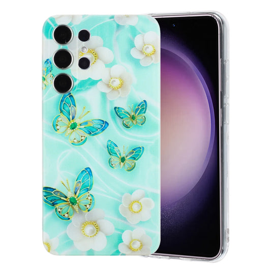 Samsung Galaxy S24 Ultra 5G Phone Case with Colorful Artistic TPU Material - Floral, Cat, and Eye Patterns-buycases.co.uk