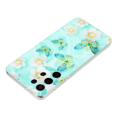 Samsung Galaxy S24 Ultra 5G Phone Case with Colorful Artistic TPU Material - Floral, Cat, and Eye Patterns-buycases.co.uk