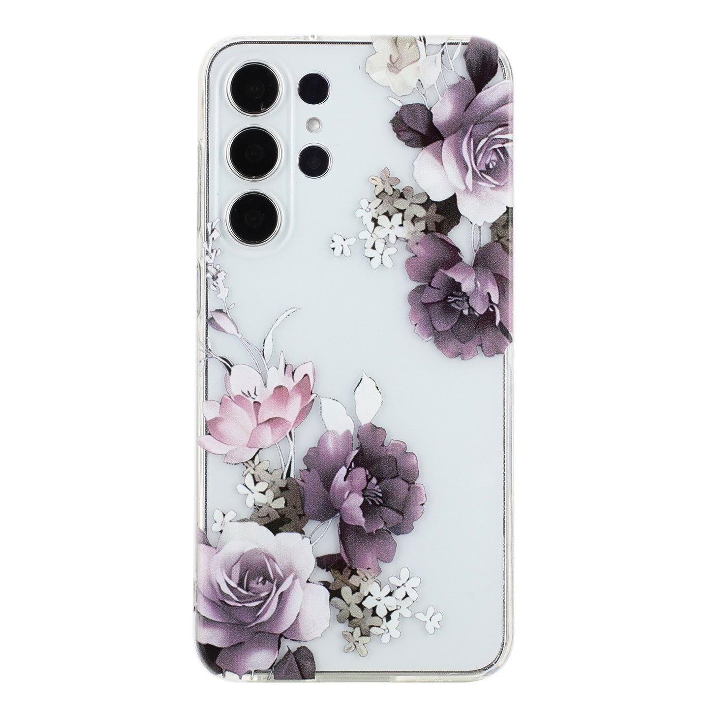 Samsung Galaxy S24 Ultra 5G Phone Case with Colorful Artistic TPU Material - Floral, Cat, and Eye Patterns-buycases.co.uk