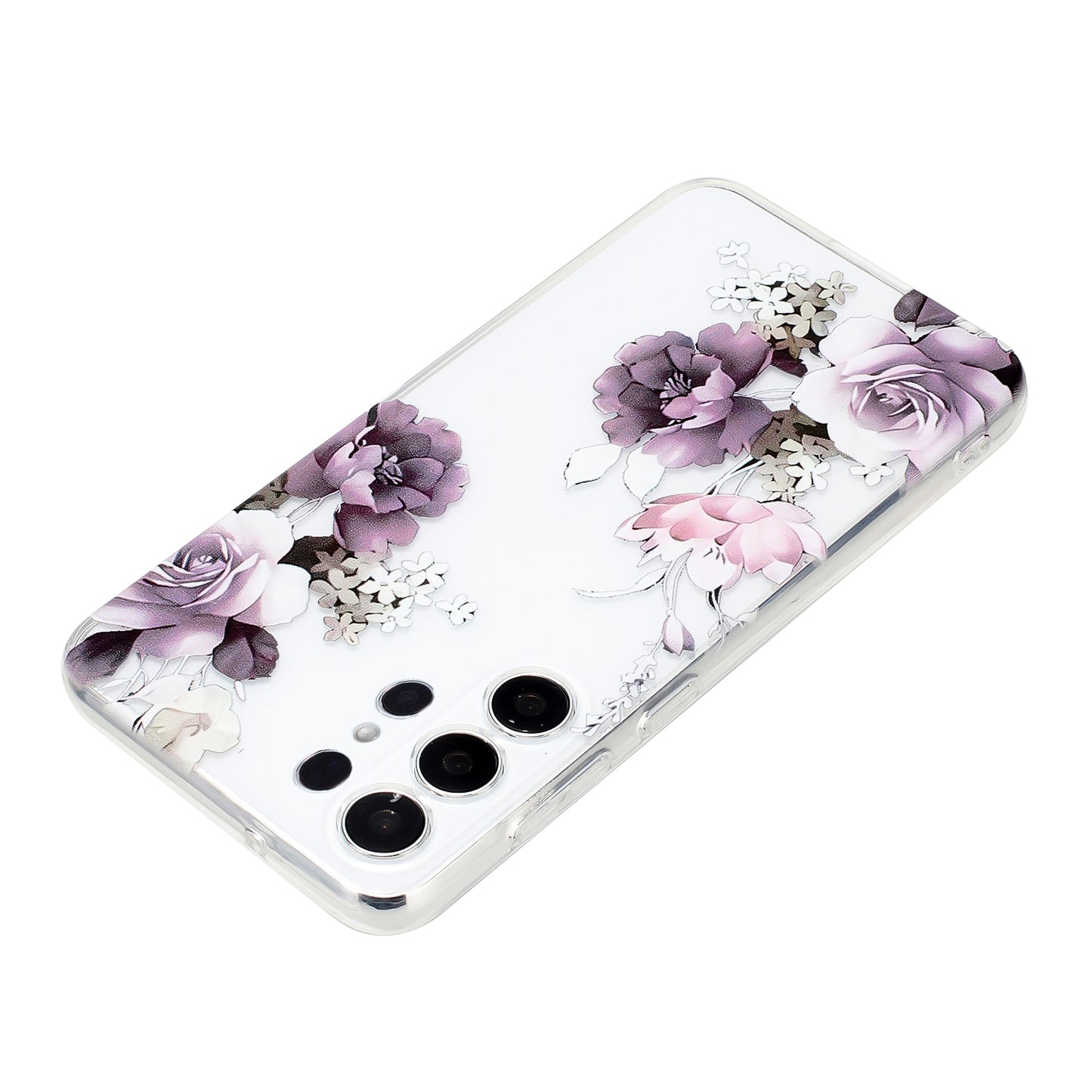 Samsung Galaxy S24 Ultra 5G Phone Case with Colorful Artistic TPU Material - Floral, Cat, and Eye Patterns-buycases.co.uk