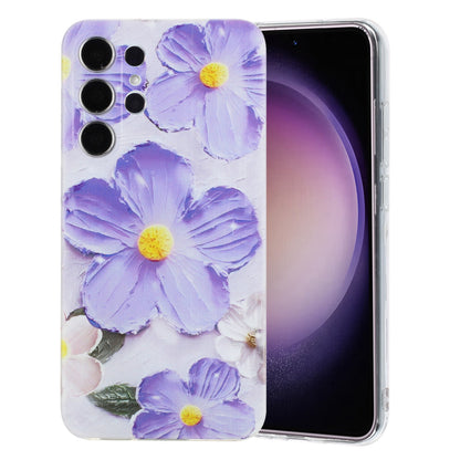 Samsung Galaxy S24 Ultra 5G Phone Case with Colorful Artistic TPU Material - Floral, Cat, and Eye Patterns-buycases.co.uk
