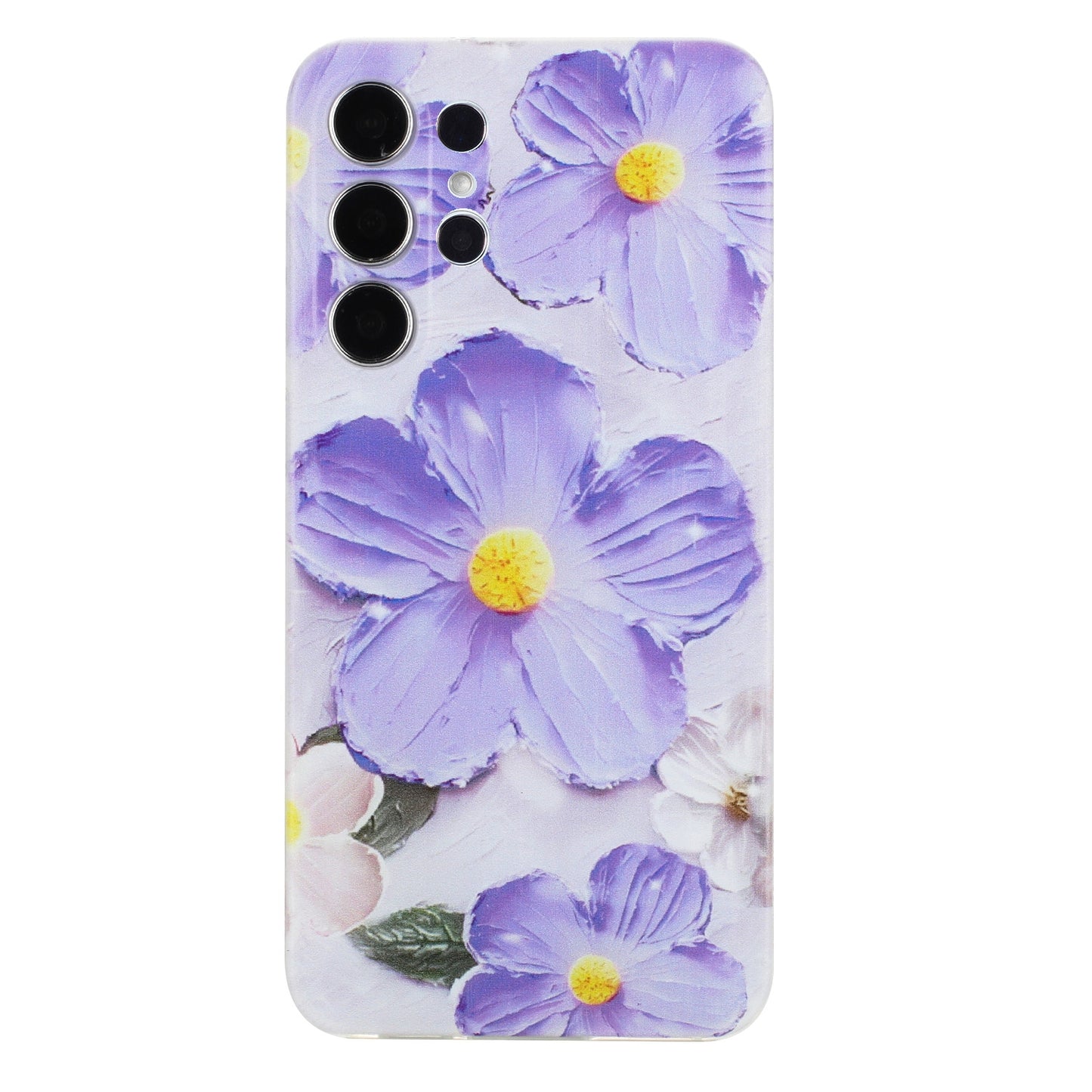 Samsung Galaxy S24 Ultra 5G Phone Case with Colorful Artistic TPU Material - Floral, Cat, and Eye Patterns-buycases.co.uk